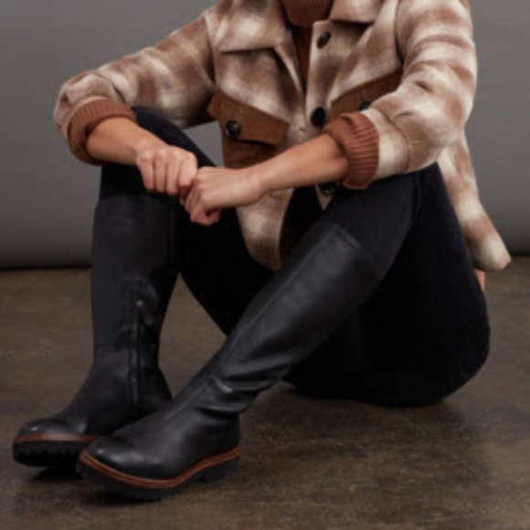 NIB Anthropologie Glastonbury Tall Boots in Black Size EU 41 / US 10-10.5 - Picture 1 of 4